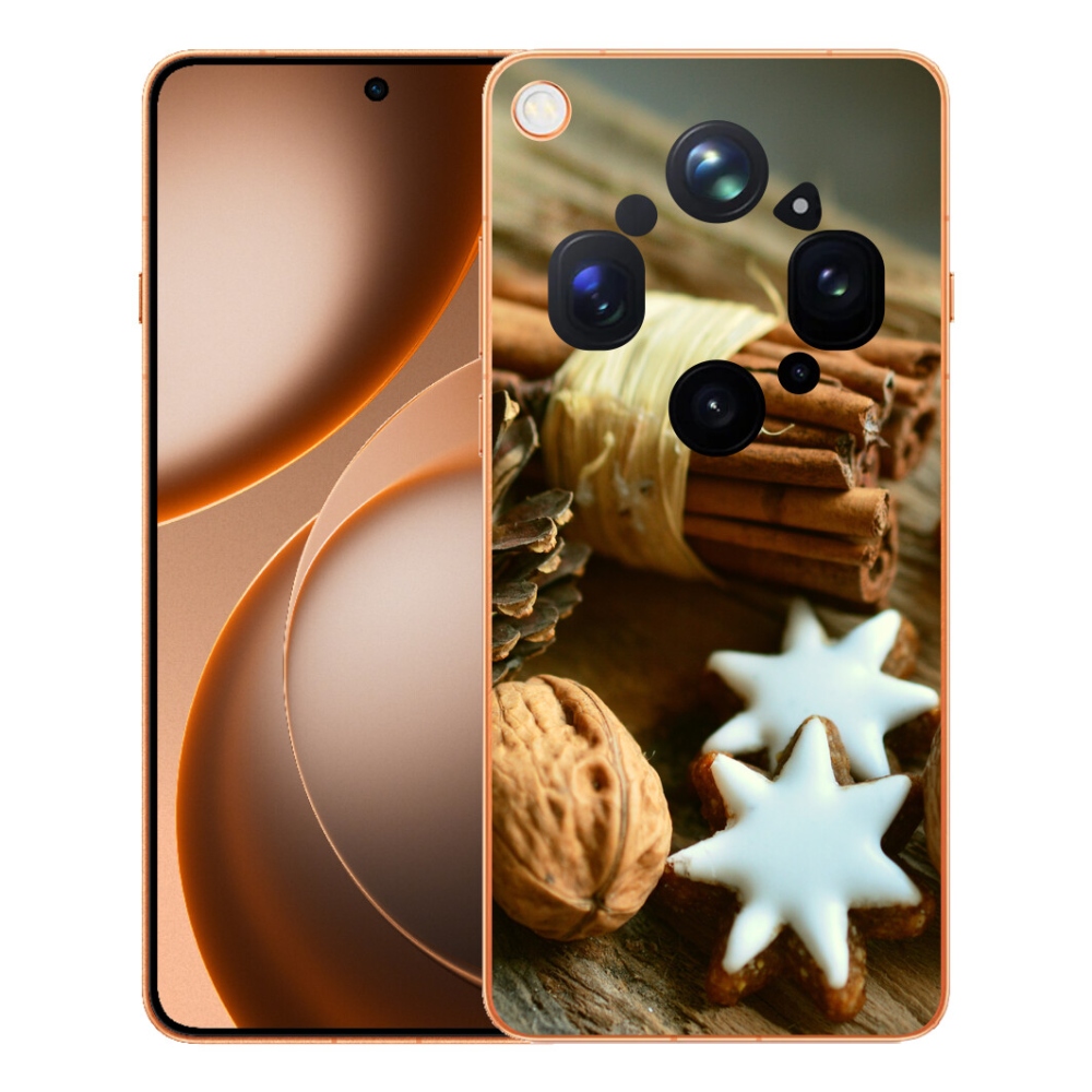 Gélový kryt mmCase na Oppo Find X9 Ultra - škorica a perníčky