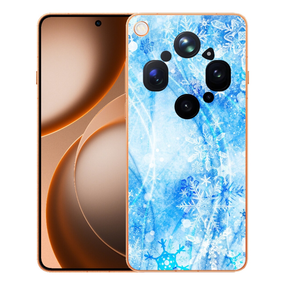 Gélový kryt mmCase na Oppo Find X9 Ultra - snehové vločky