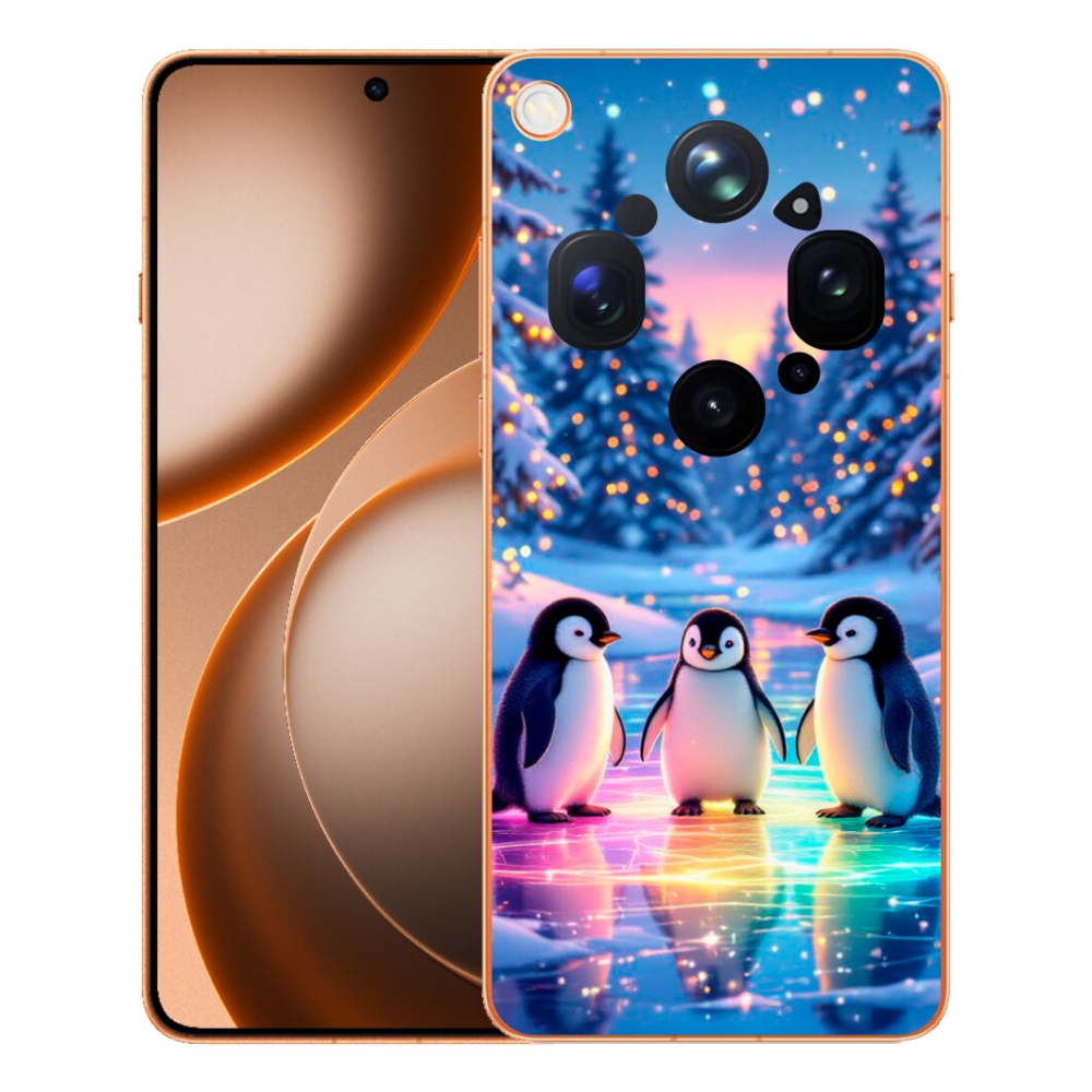 Gélový kryt mmCase na Oppo Find X9 Ultra - tučniaky