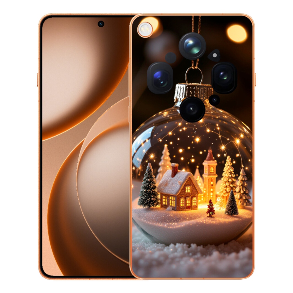 Gélový kryt mmCase na Oppo Find X9 Ultra - vianočné gule 3