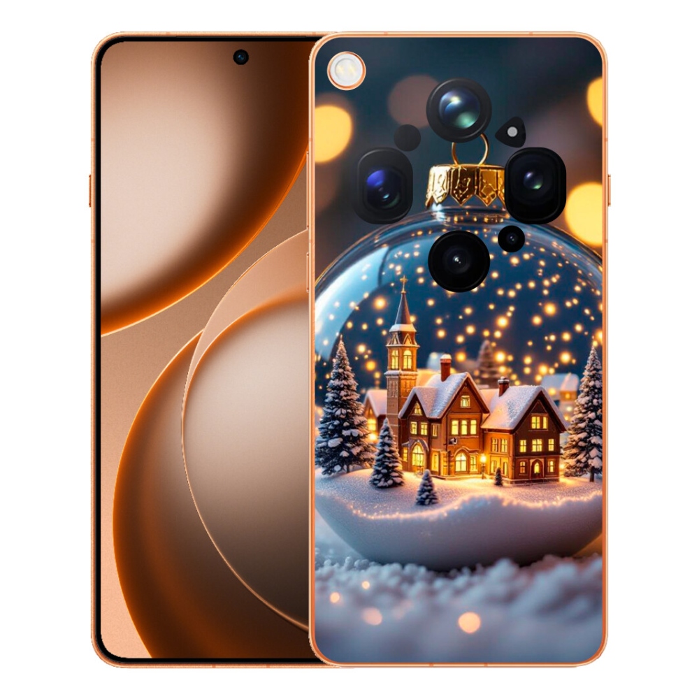 Gélový kryt mmCase na Oppo Find X9 Ultra - vianočné gule 4