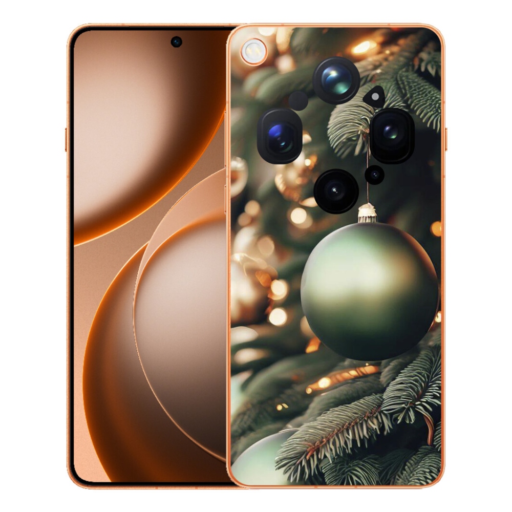 Gélový kryt mmCase na Oppo Find X9 Ultra - vianočné ozdoby 1