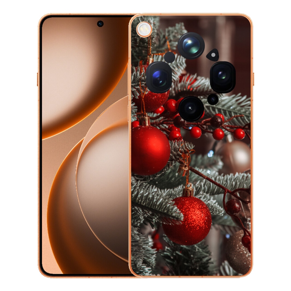 Gélový kryt mmCase na Oppo Find X9 Ultra - vianočné ozdoby 2