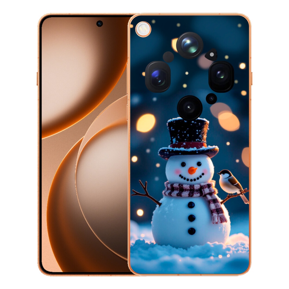 Gélový kryt mmCase na Oppo Find X9 Ultra - vianočný snehuliak