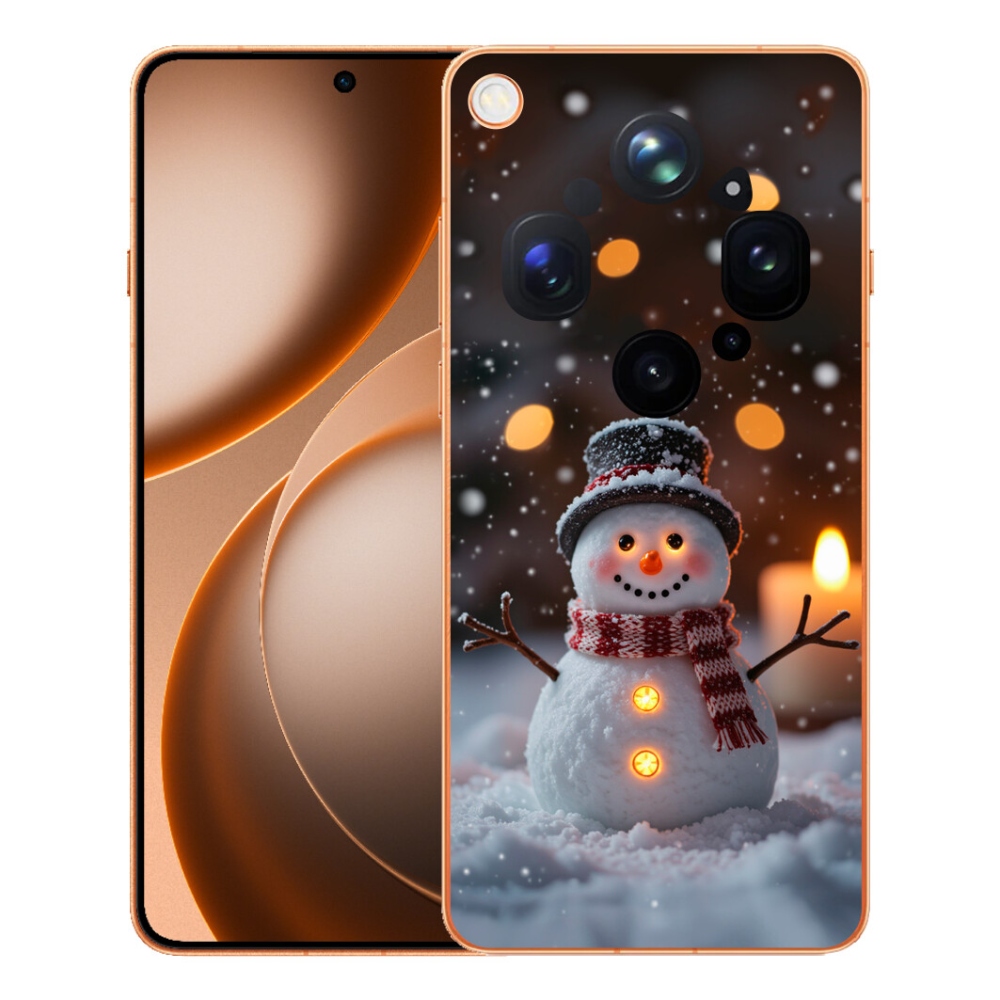 Gélový kryt mmCase na Oppo Find X9 Ultra - veselý snehuliak