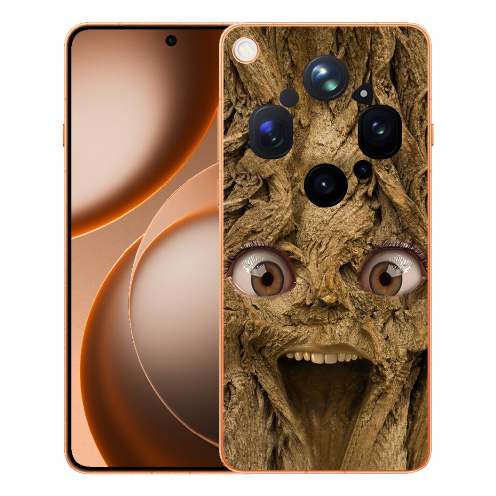 Gélový kryt mmCase na Oppo Find X9 Ultra - veselý strom s očami
