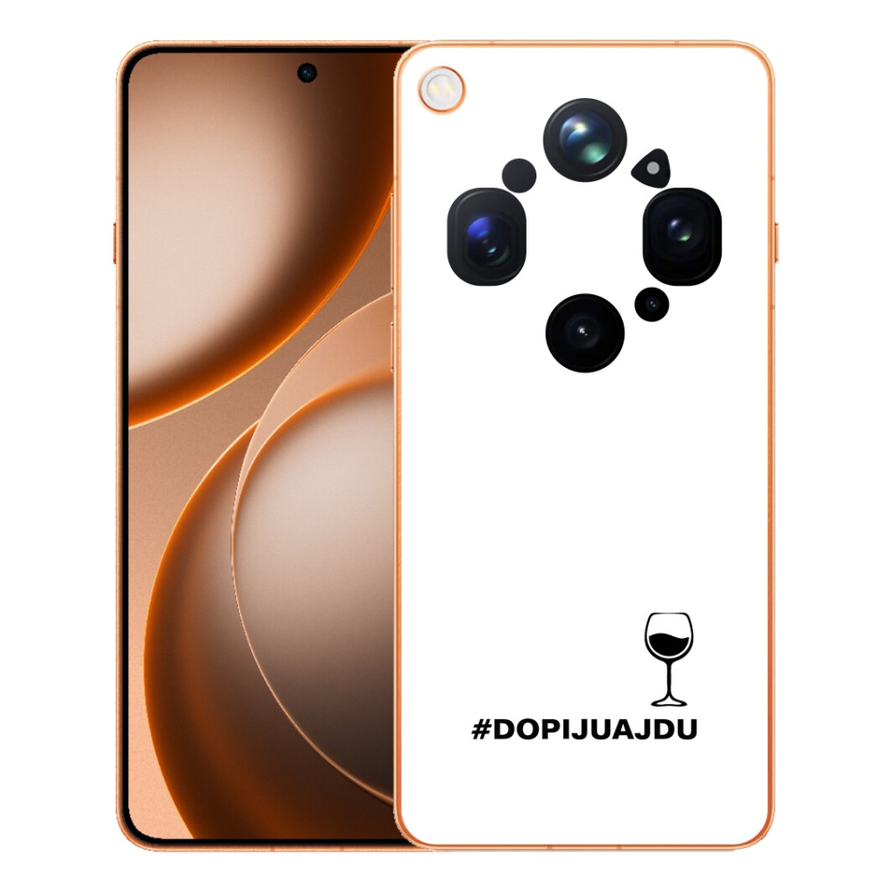 Gélový kryt mmCase na Oppo Find X9 Ultra - vínny motív biele pozadie