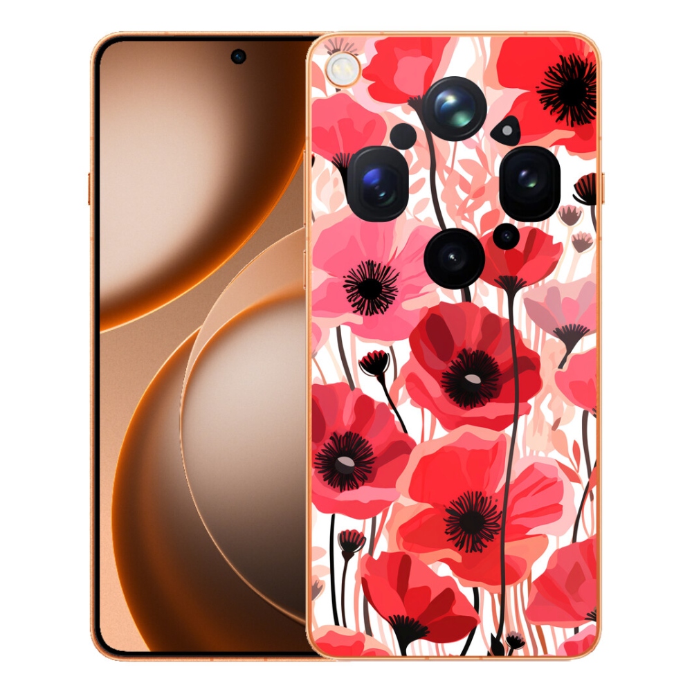 Gélový kryt mmCase na Oppo Find X9 Ultra - vlčí mak 1