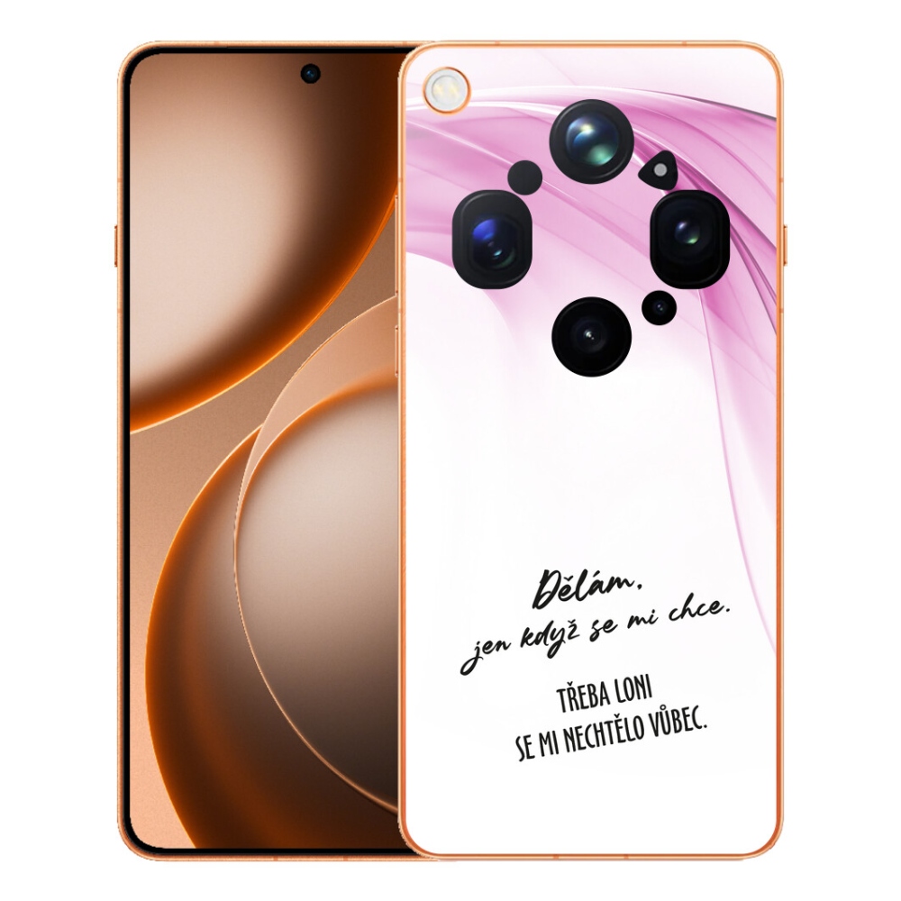 Gélový kryt mmCase na Oppo Find X9 Ultra - vtipný text 12 biele pozadie