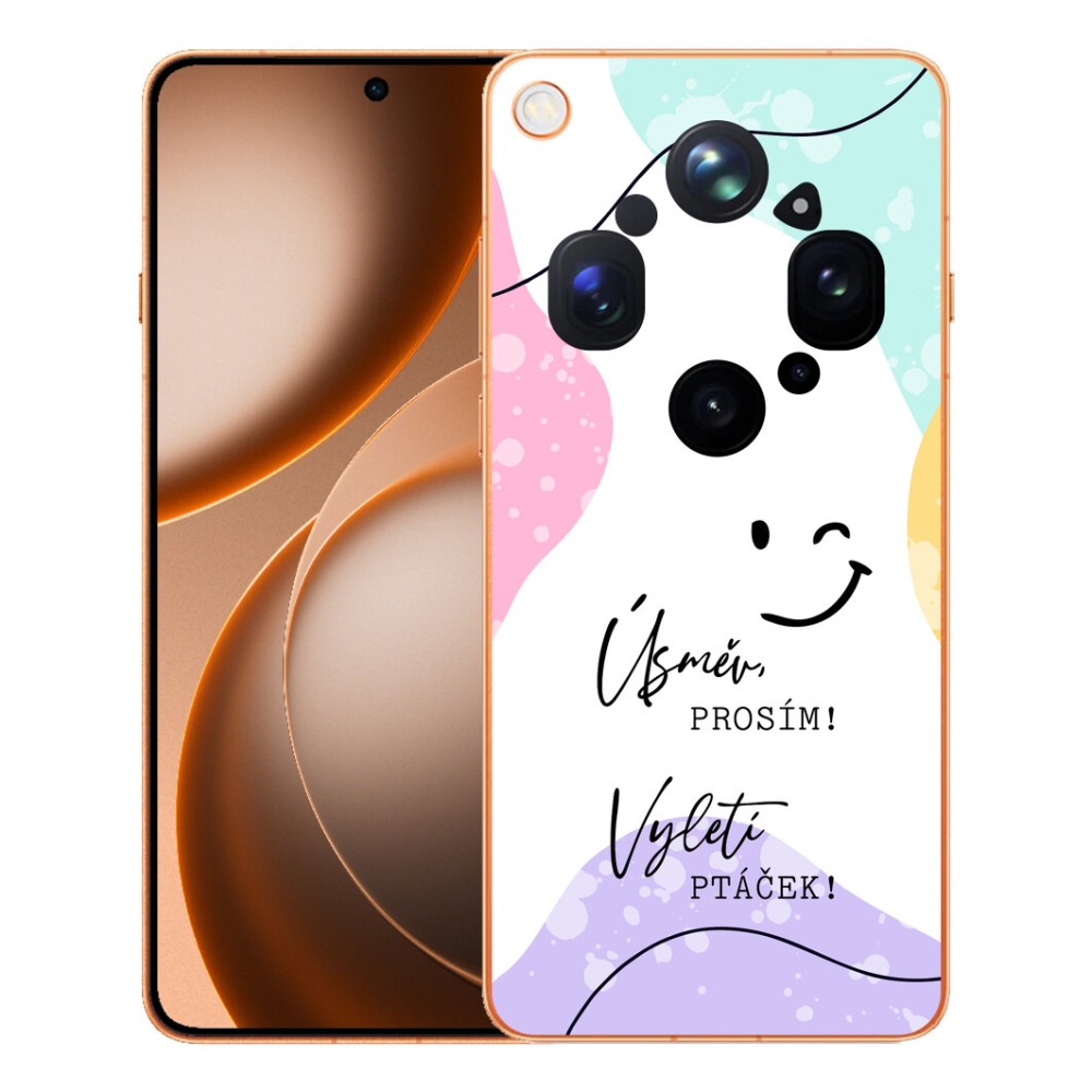 Gélový kryt mmCase na Oppo Find X9 Ultra - vtipný text 4 biele pozadie