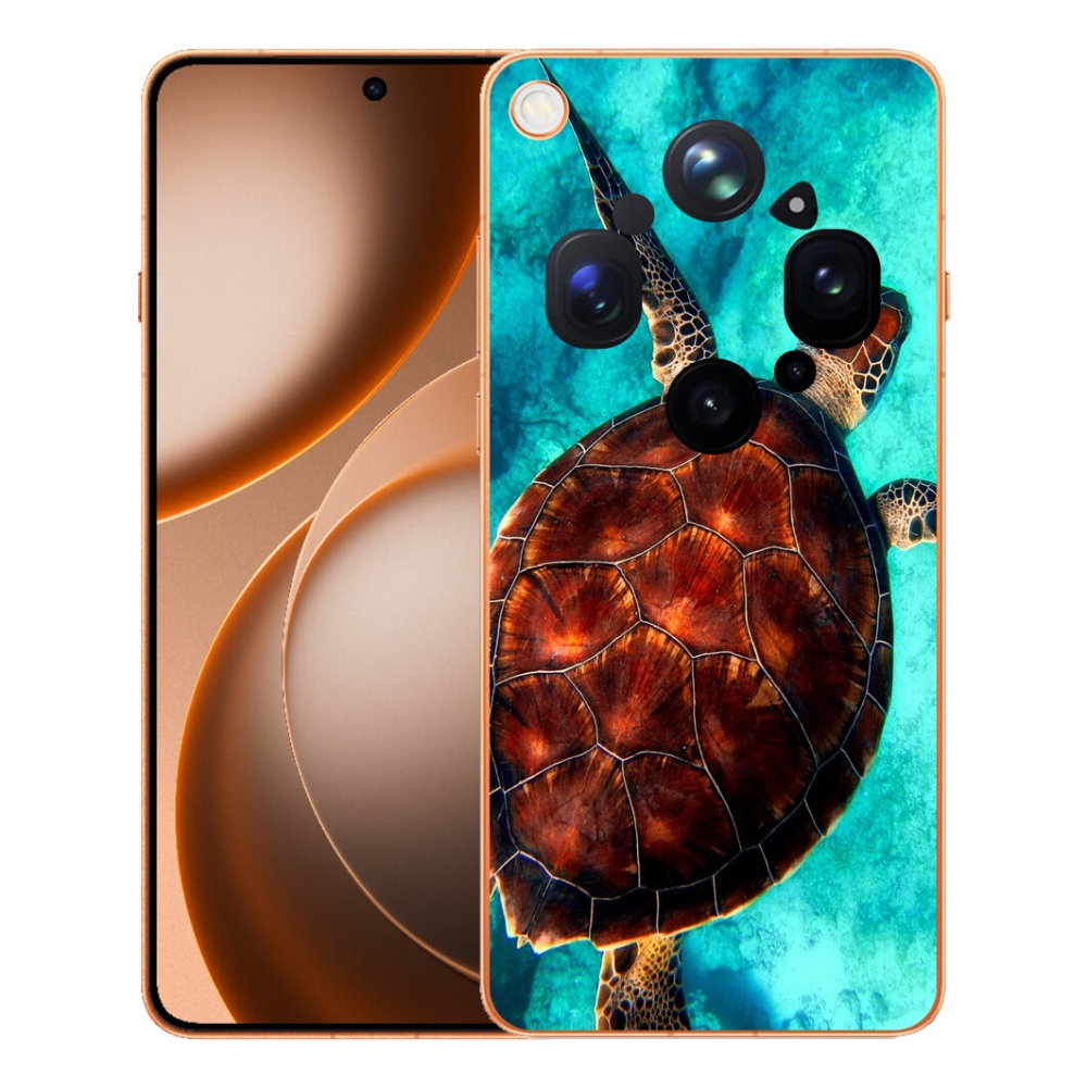Gélový kryt mmCase na Oppo Find X9 Ultra - korytnačka