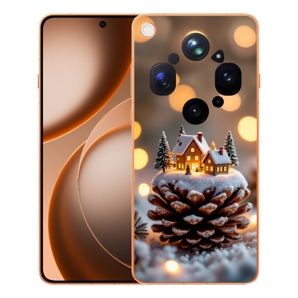 Gélový kryt mmCase na Oppo Find X9 Ultra - zimná dedinka