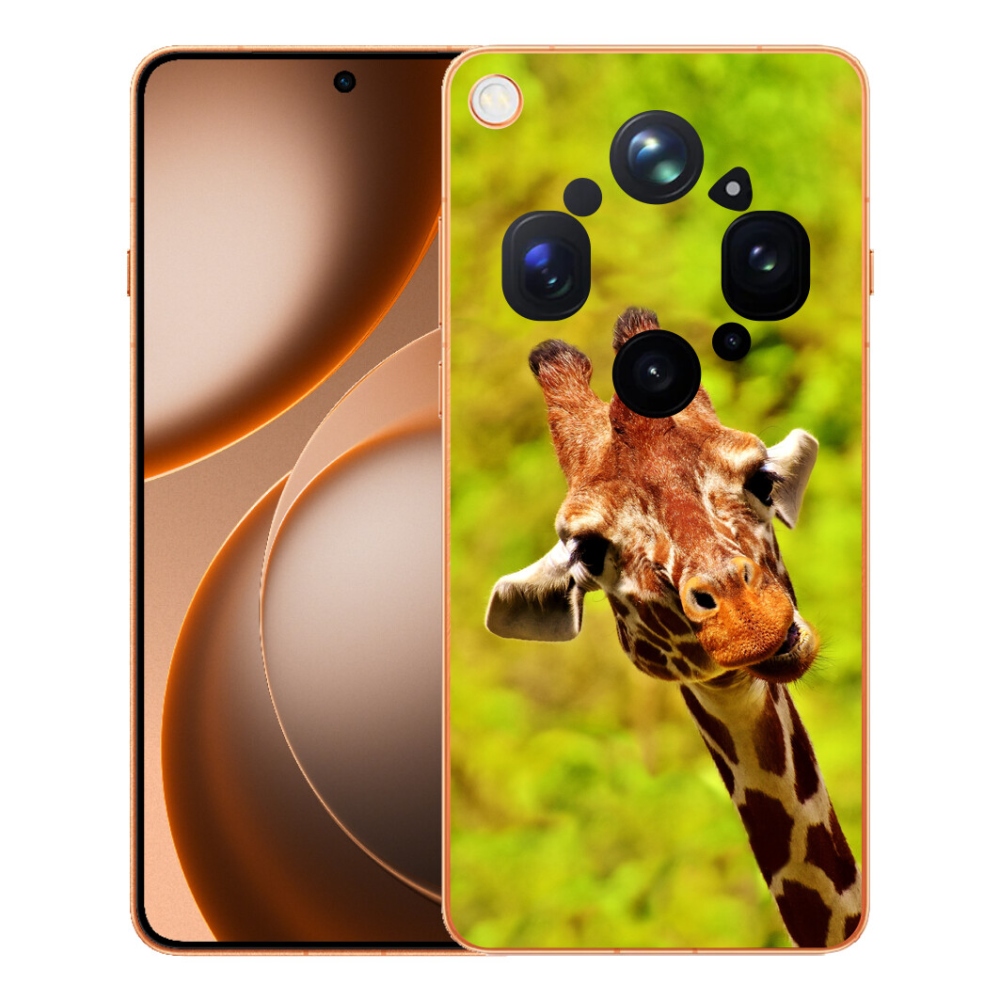 Gélový kryt mmCase na Oppo Find X9 Ultra - žirafa