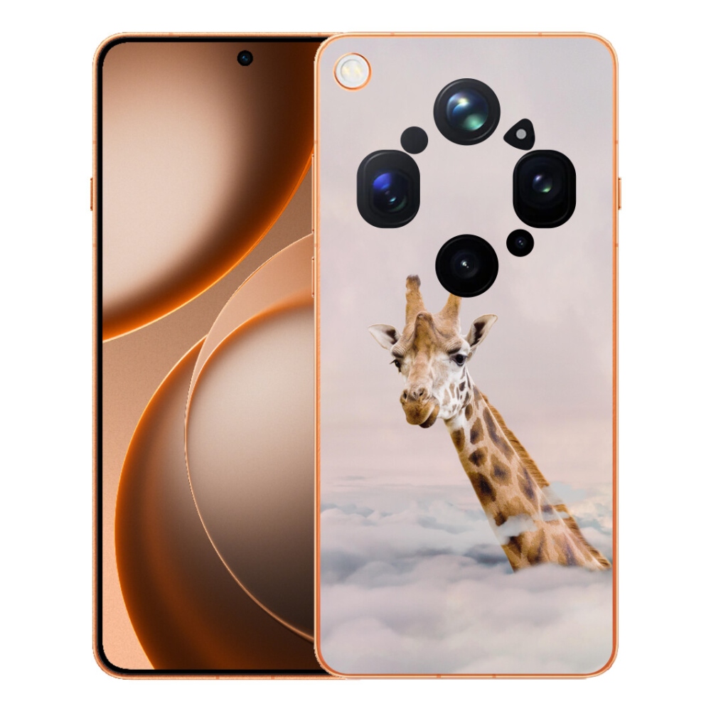 Gélový kryt mmCase na Oppo Find X9 Ultra - žirafa v oblakoch