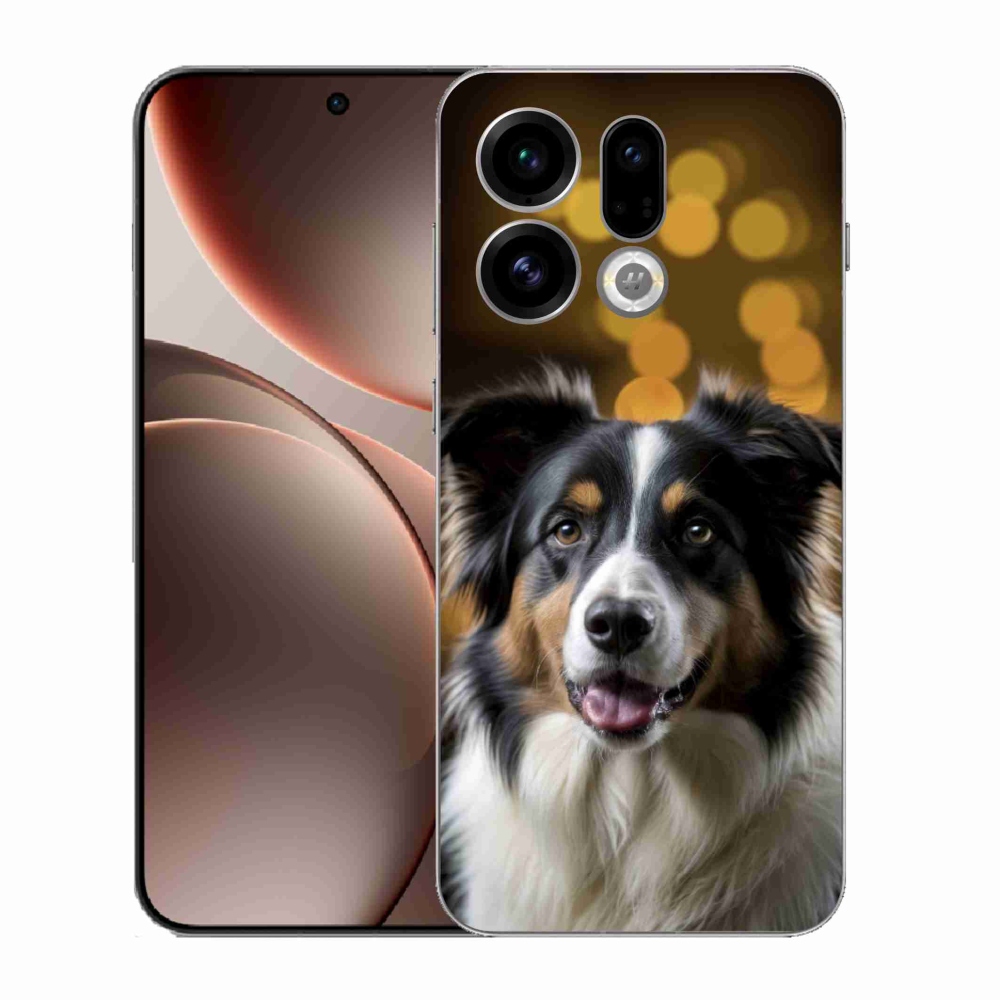 Gélový kryt mmCase na Oppo Find X9 - usmievavý austrálsky ovčiak