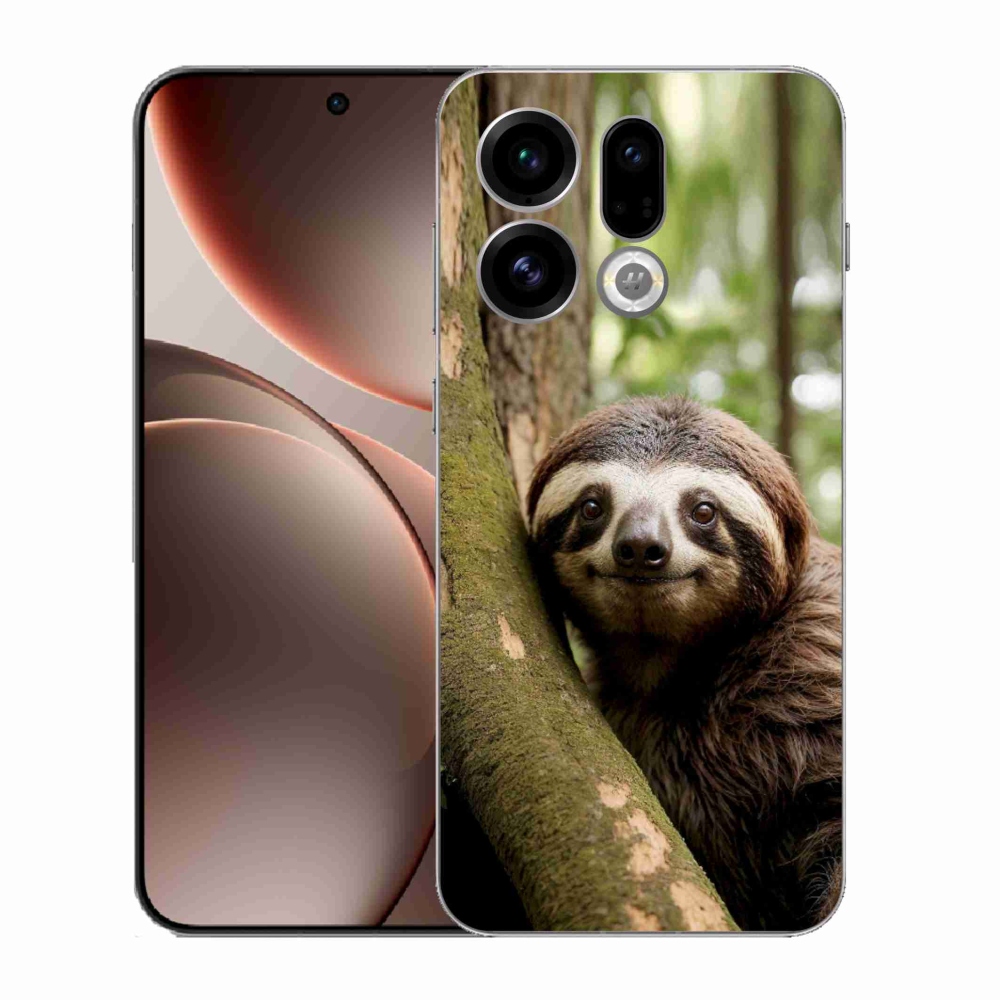Gélový kryt mmCase na Oppo Find X9 - usmievavý leňochod
