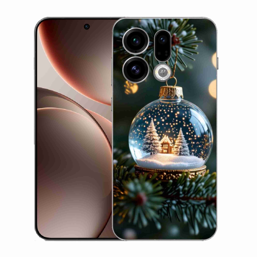 Gélový kryt mmCase na Oppo Find X9 - vianočné gule 2