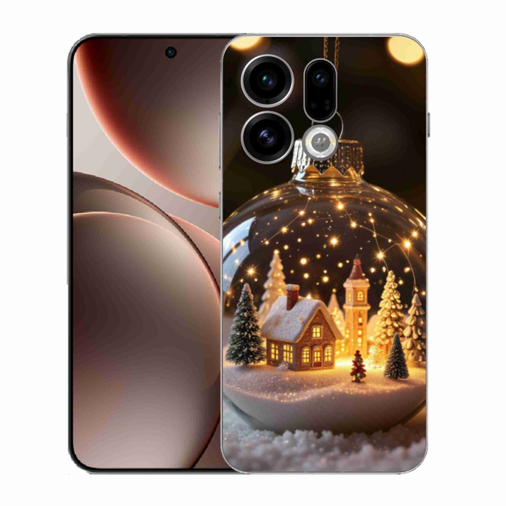 Gélový kryt mmCase na Oppo Find X9 - vianočné gule 3