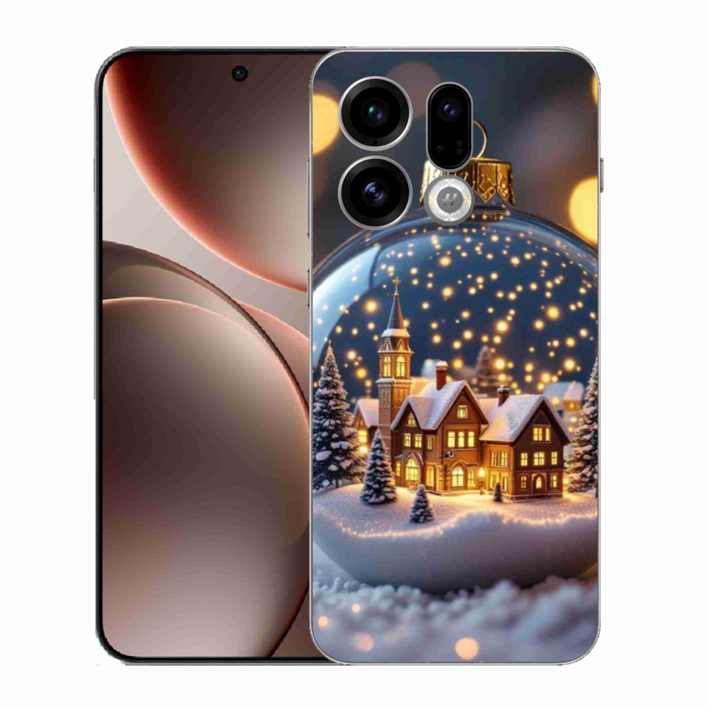 Gélový kryt mmCase na Oppo Find X9 - vianočné gule 4