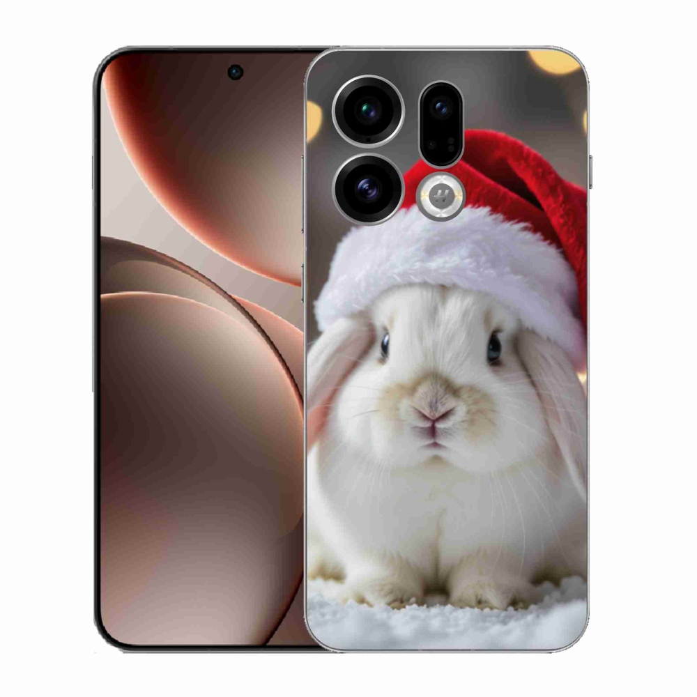 Gélový kryt mmCase na Oppo Find X9 - vianočný králik