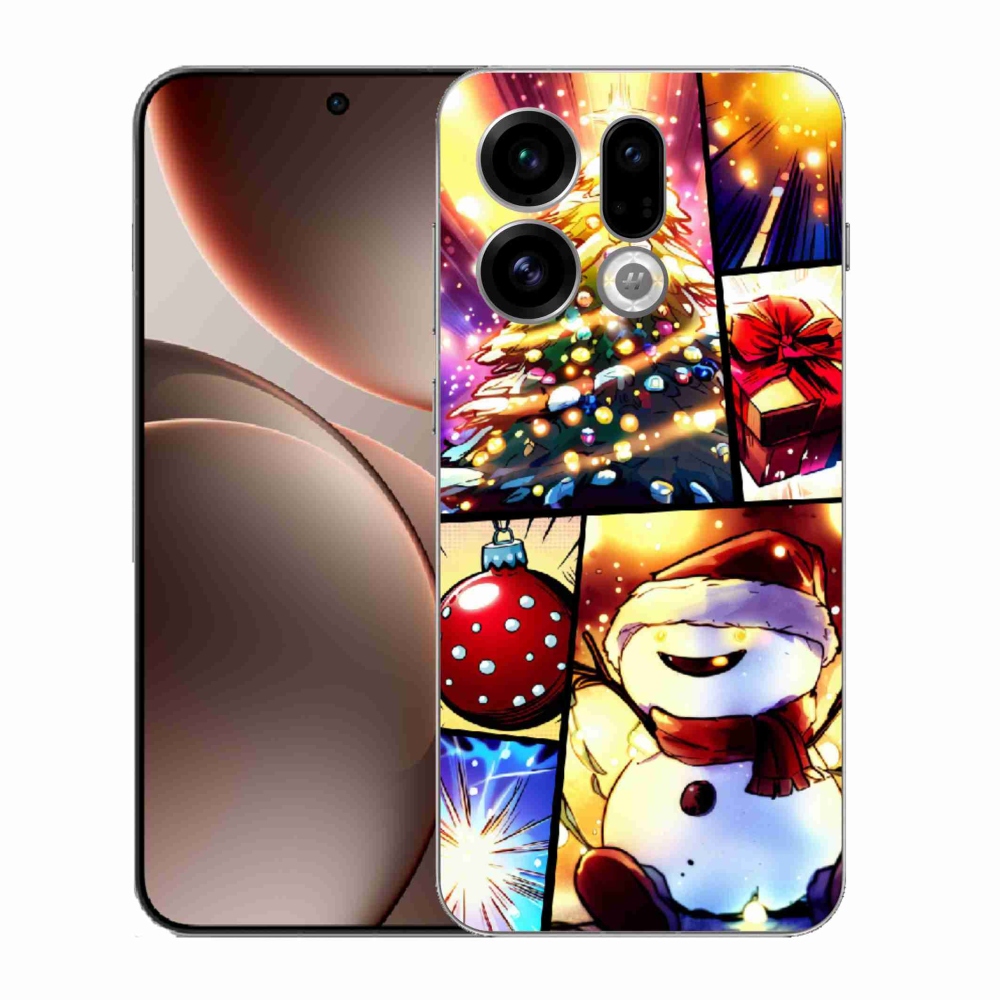 Gélový kryt mmCase na Oppo Find X9 - vianočné motívy 1