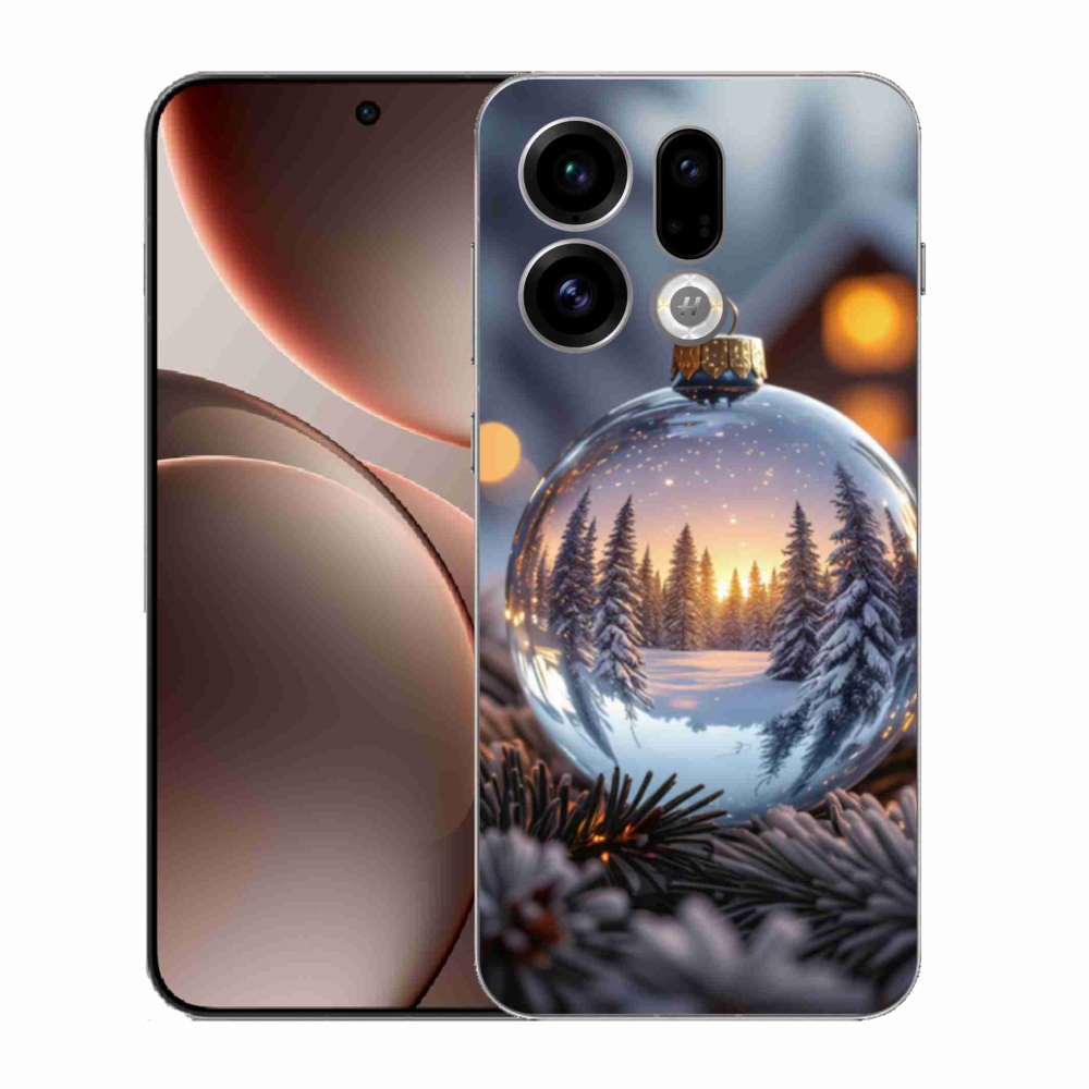 Gélový kryt mmCase na Oppo Find X9 - vianočná ozdoba