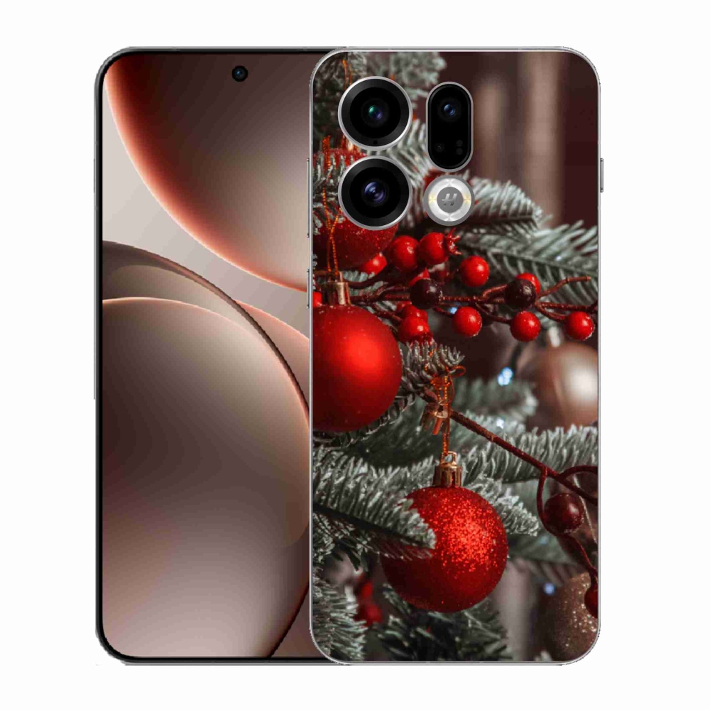 Gélový kryt mmCase na Oppo Find X9 - vianočné ozdoby 2