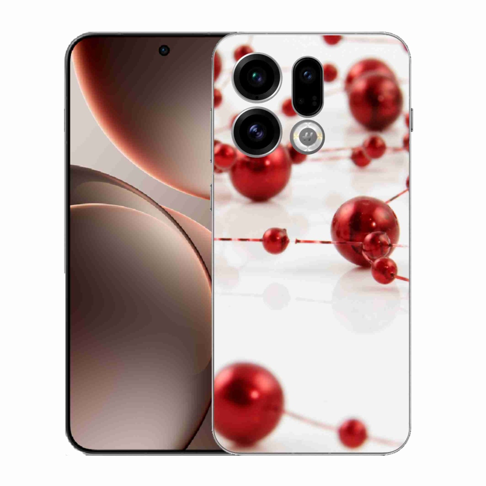 Gélový kryt mmCase na Oppo Find X9 - vianočná reťaz
