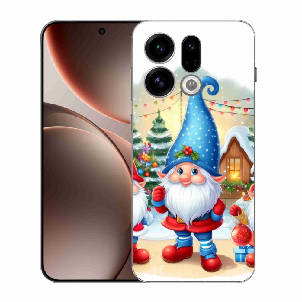Gélový kryt mmCase na Oppo Find X9 - vianočné škriatkovia