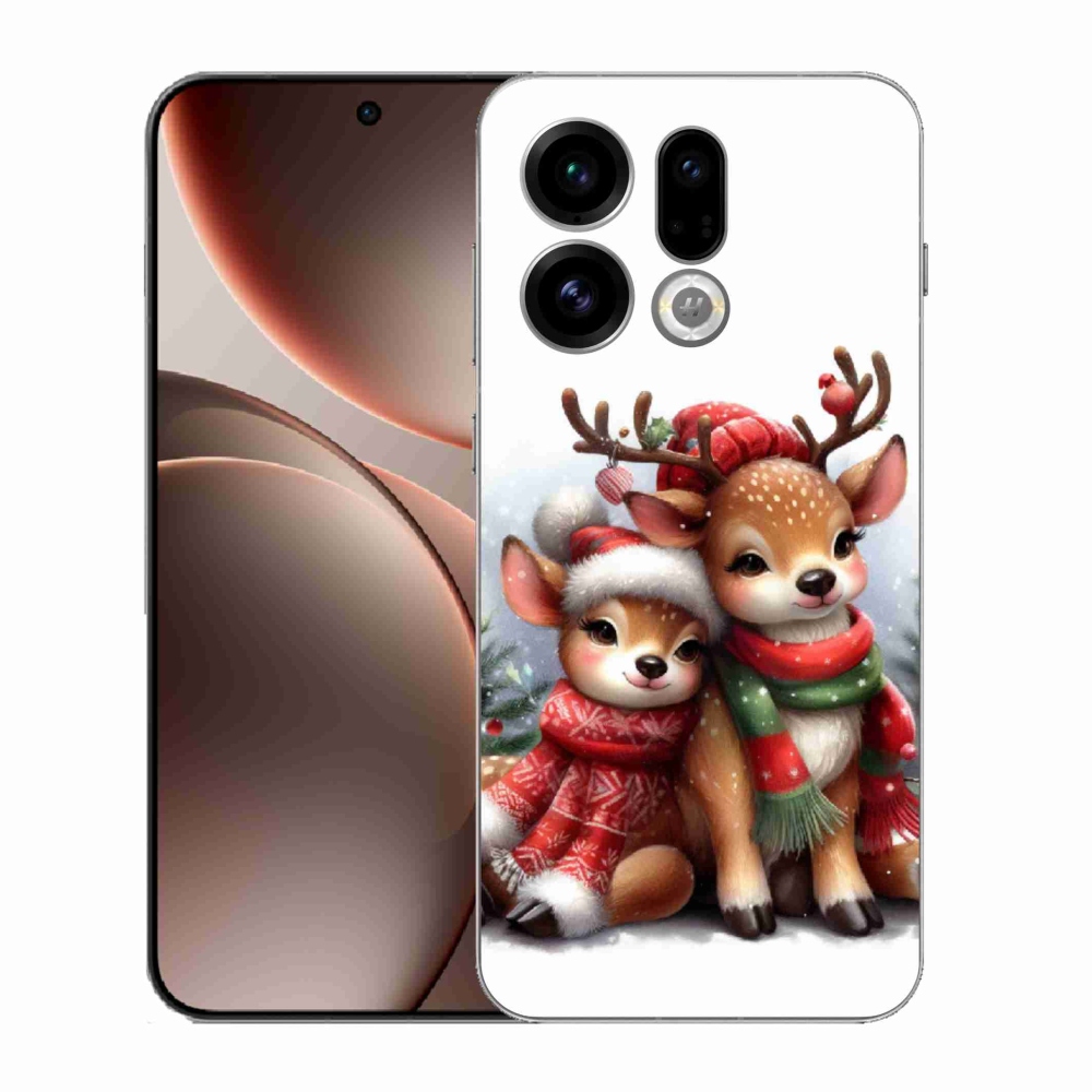 Gélový kryt mmCase na Oppo Find X9 - vianočné soby