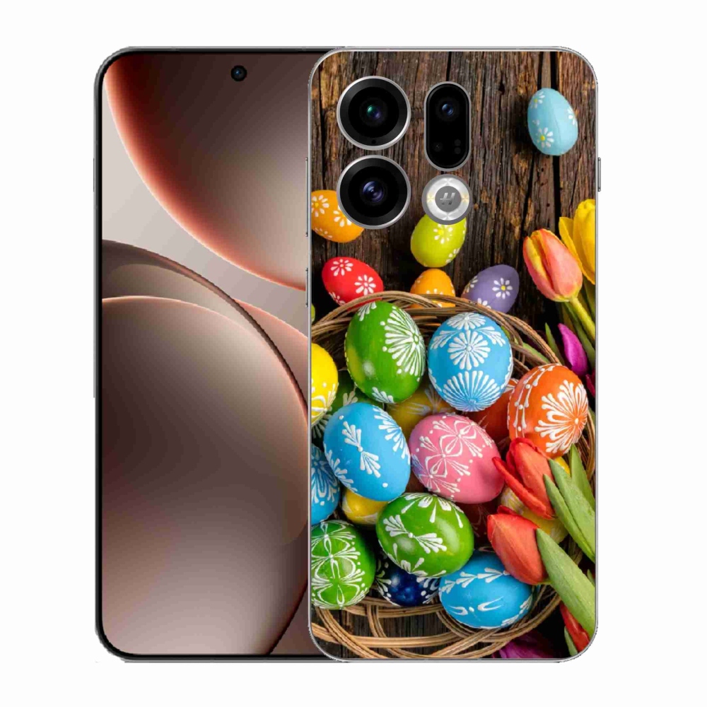 Gélový kryt mmCase na Oppo Find X9 - veľkonočné vajíčka