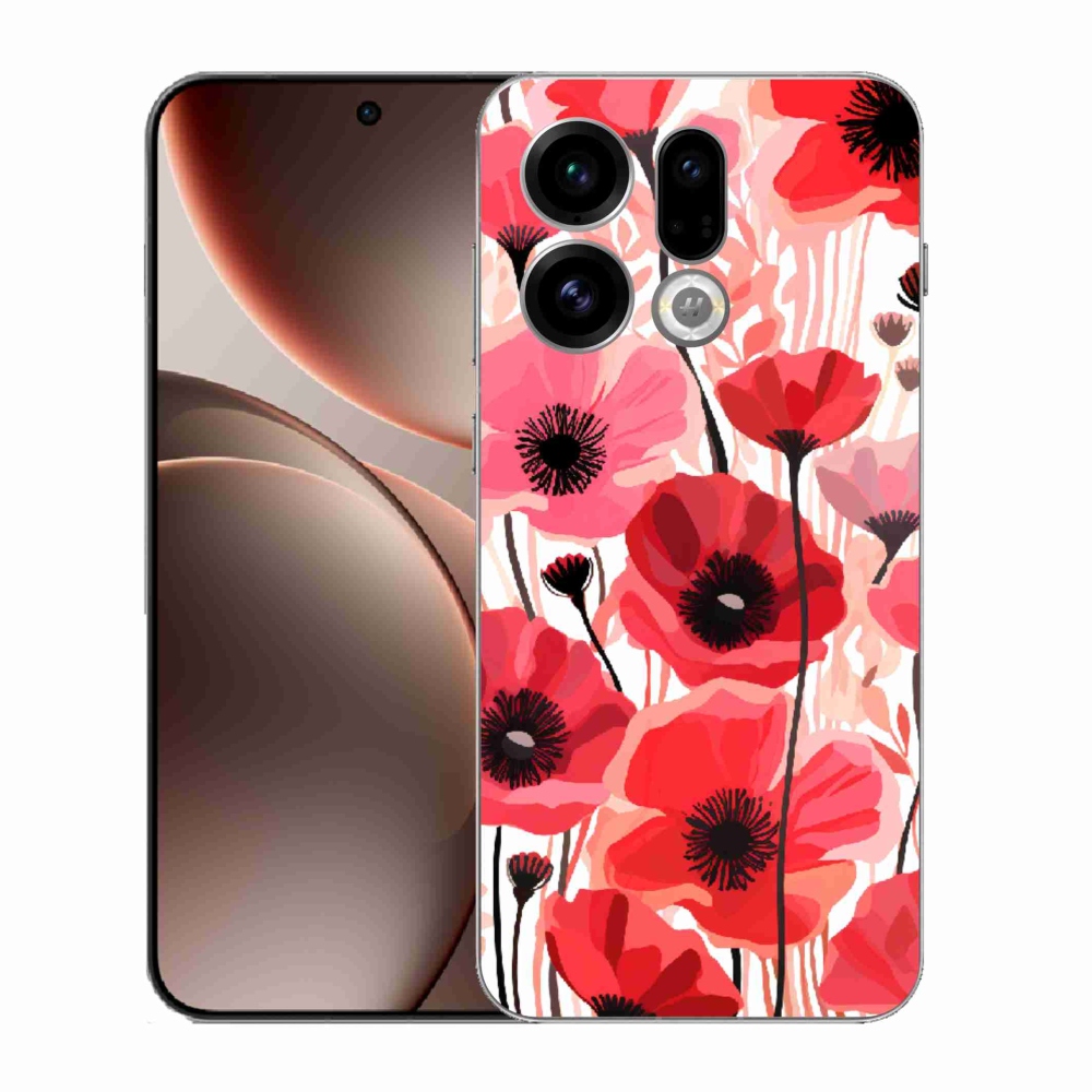 Gélový kryt mmCase na Oppo Find X9 - vlčí mak 1