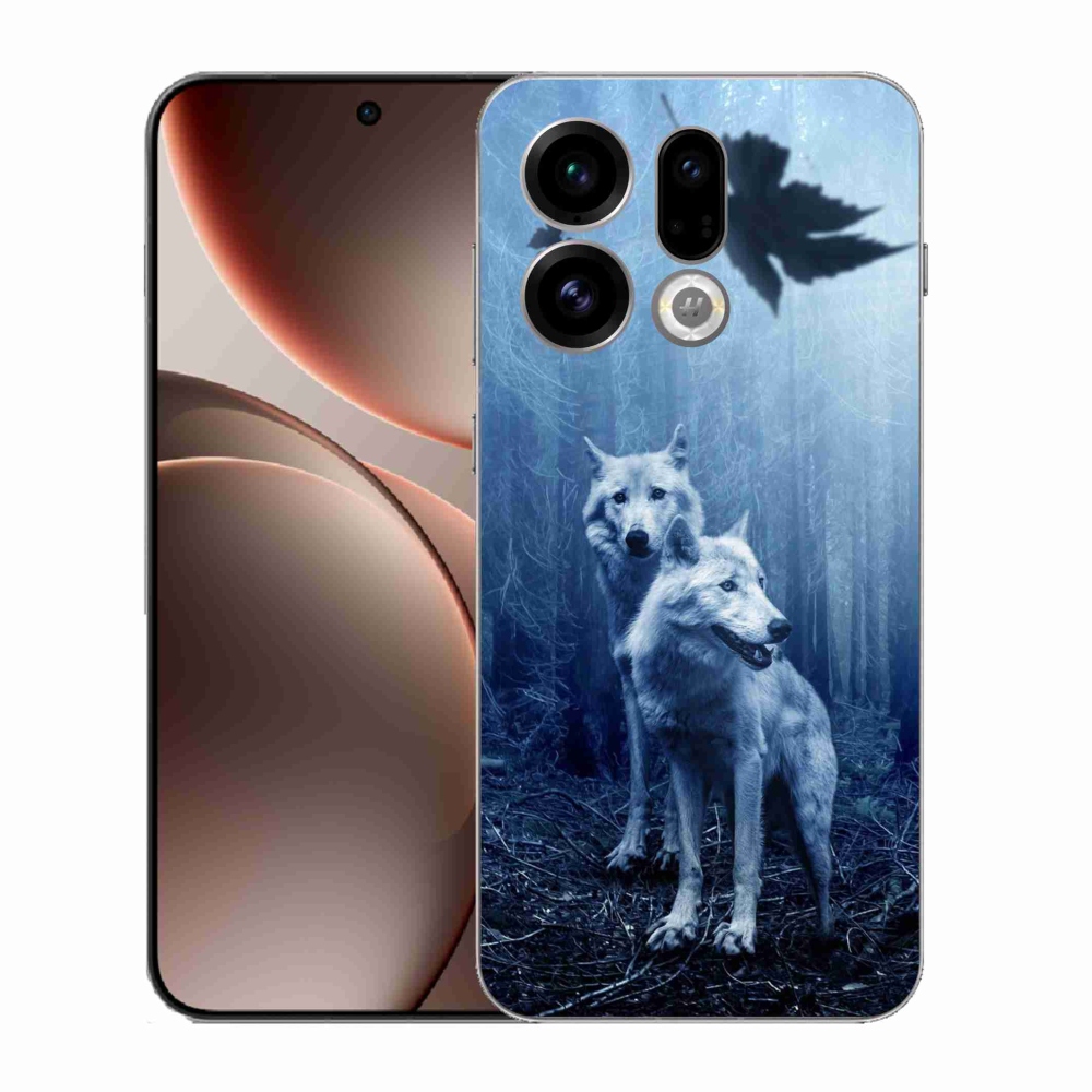 Gélový kryt mmCase na Oppo Find X9 - vlci v lese