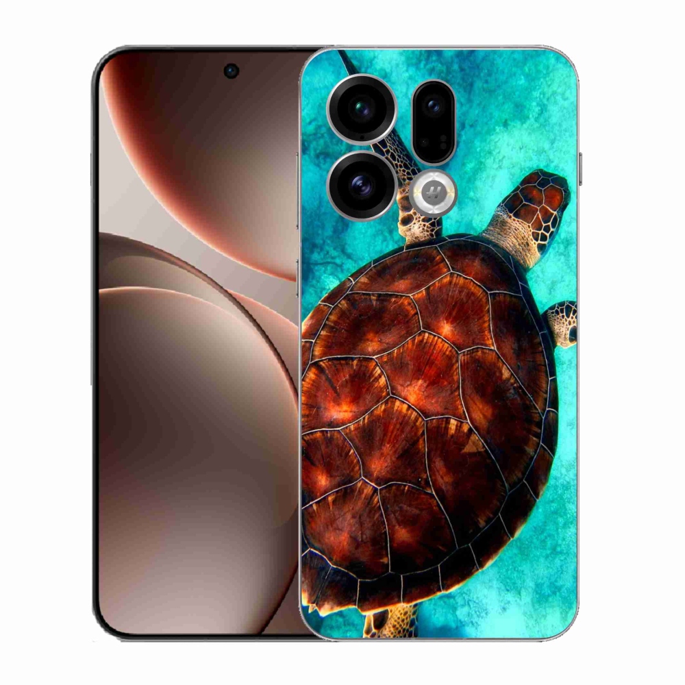 Gélový kryt mmCase na Oppo Find X9 - korytnačka