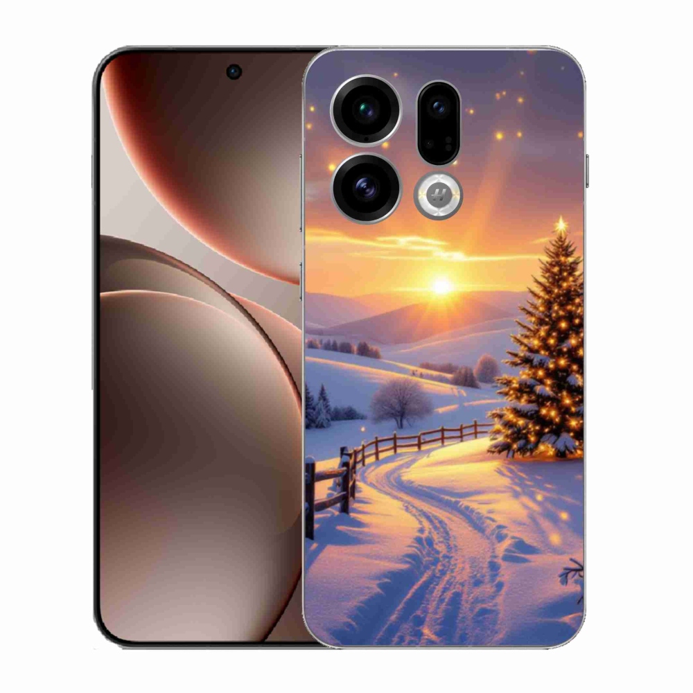 Gélový kryt mmCase na Oppo Find X9 - zimná krajina