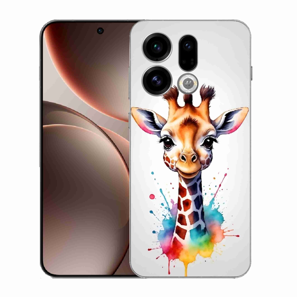 Gélový kryt mmCase na Oppo Find X9 - žirafa 1