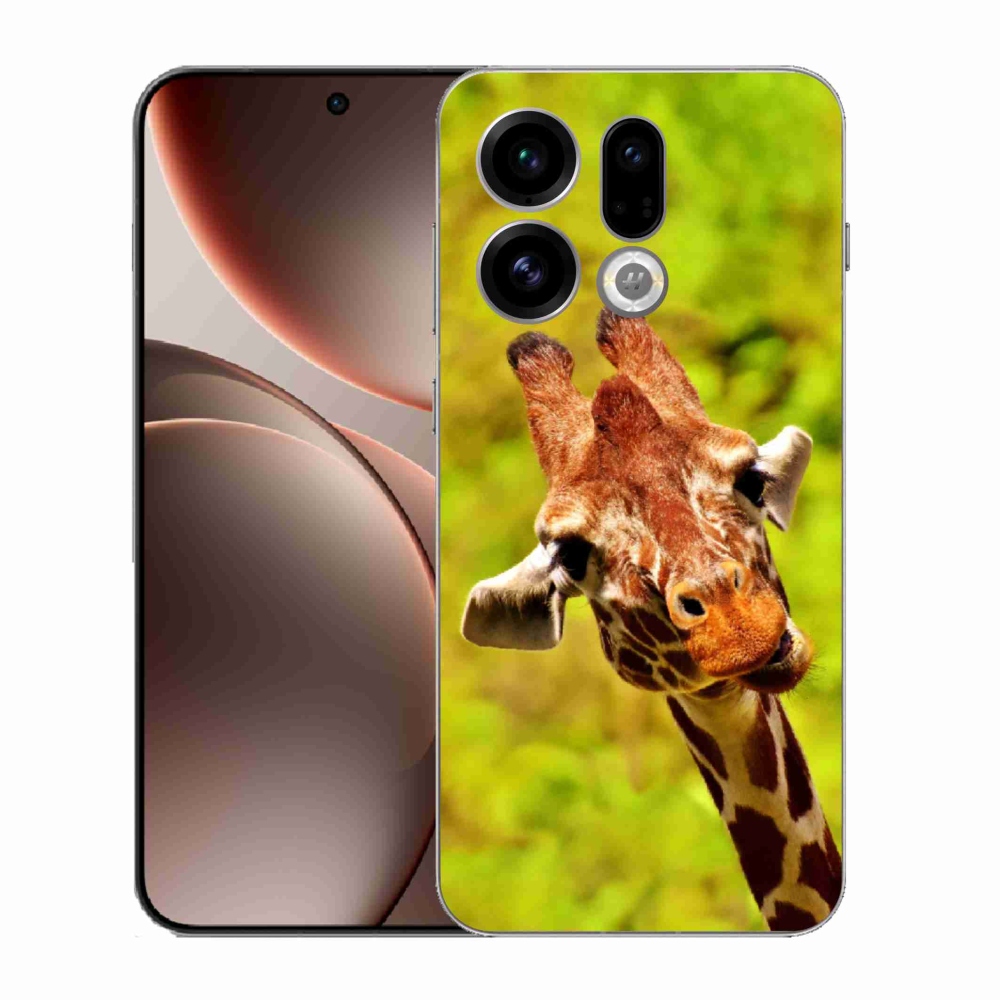 Gélový kryt mmCase na Oppo Find X9 - žirafa