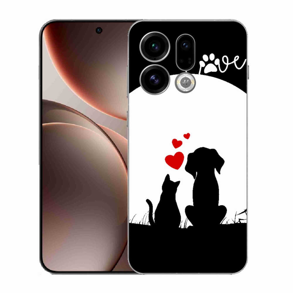 Gélový kryt mmCase na Oppo Find X9 - zvieracia láska