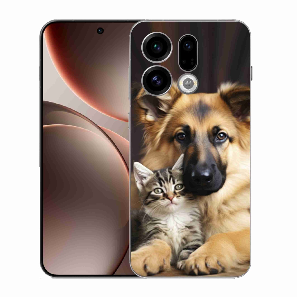 Gélový kryt mmCase na Oppo Find X9 - zvieracie priateľstvo
