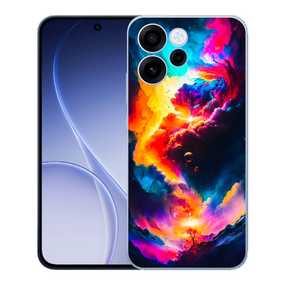 Gélový kryt mmCase na Oppo Reno 15 FS 5G - abstraktný motív