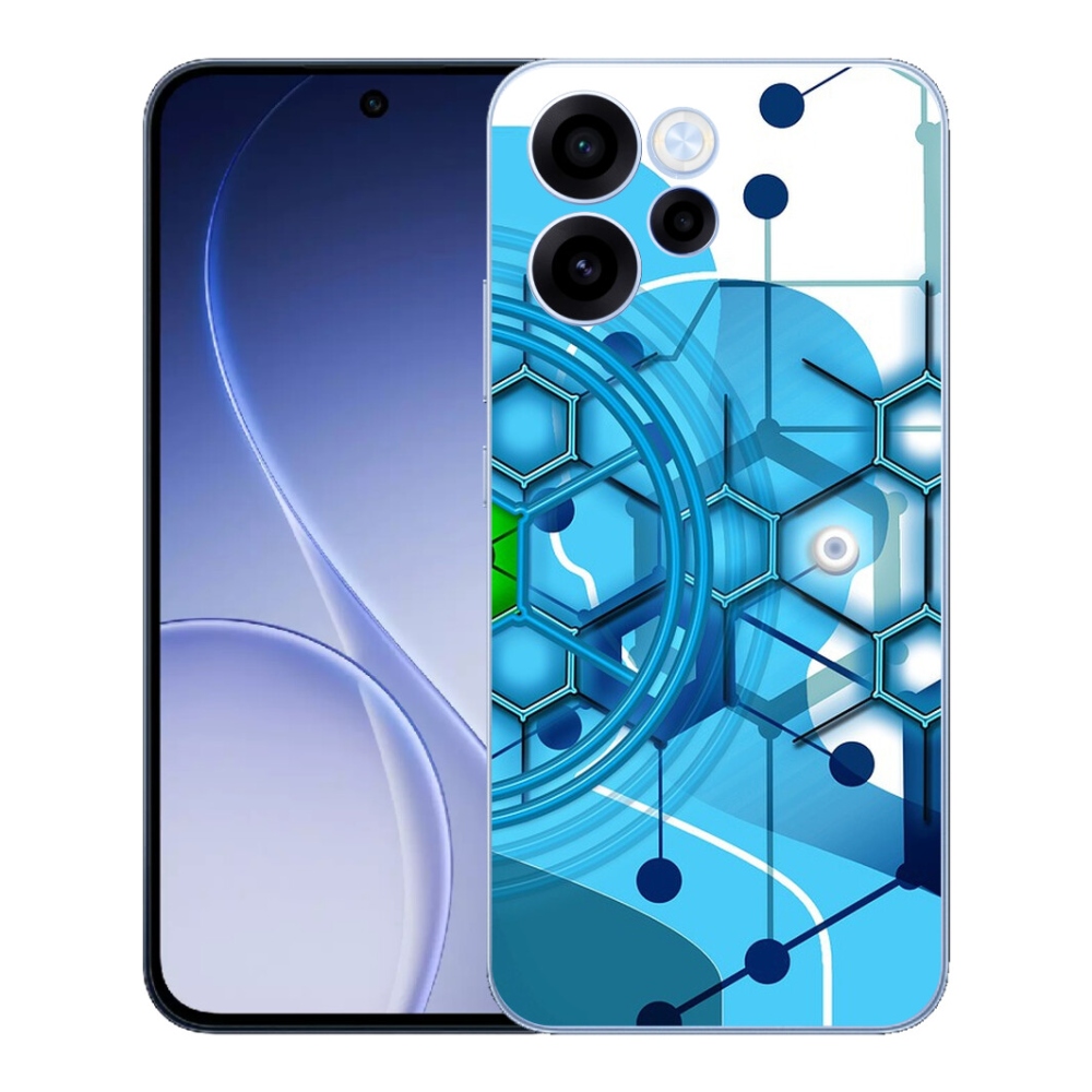 Gélový kryt mmCase na Oppo Reno 15 FS 5G - abstraktný vzor 2
