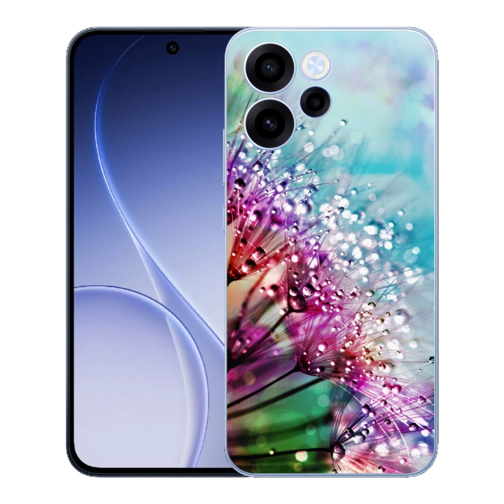Gélový kryt mmCase na Oppo Reno 15 FS 5G - farebné kvety