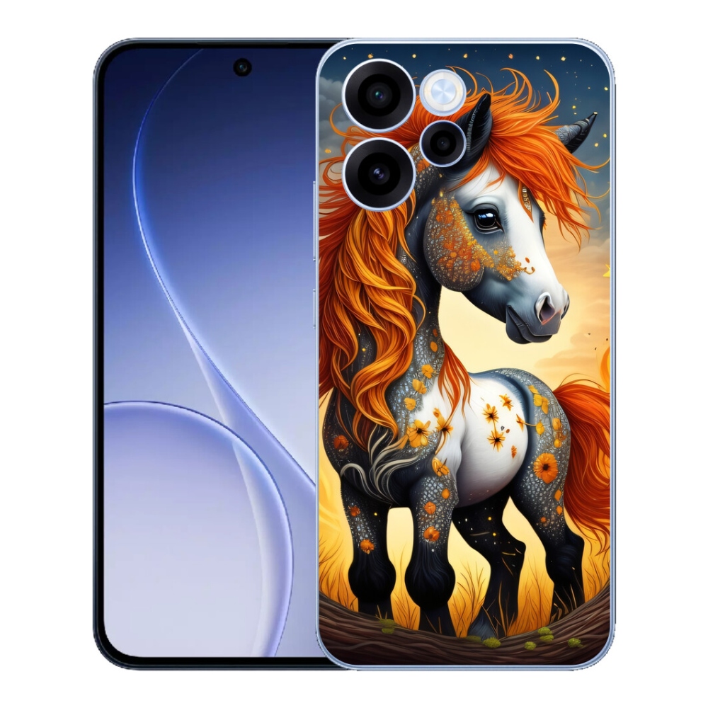 Gélový kryt mmCase na Oppo Reno 15 FS 5G - farebný poník