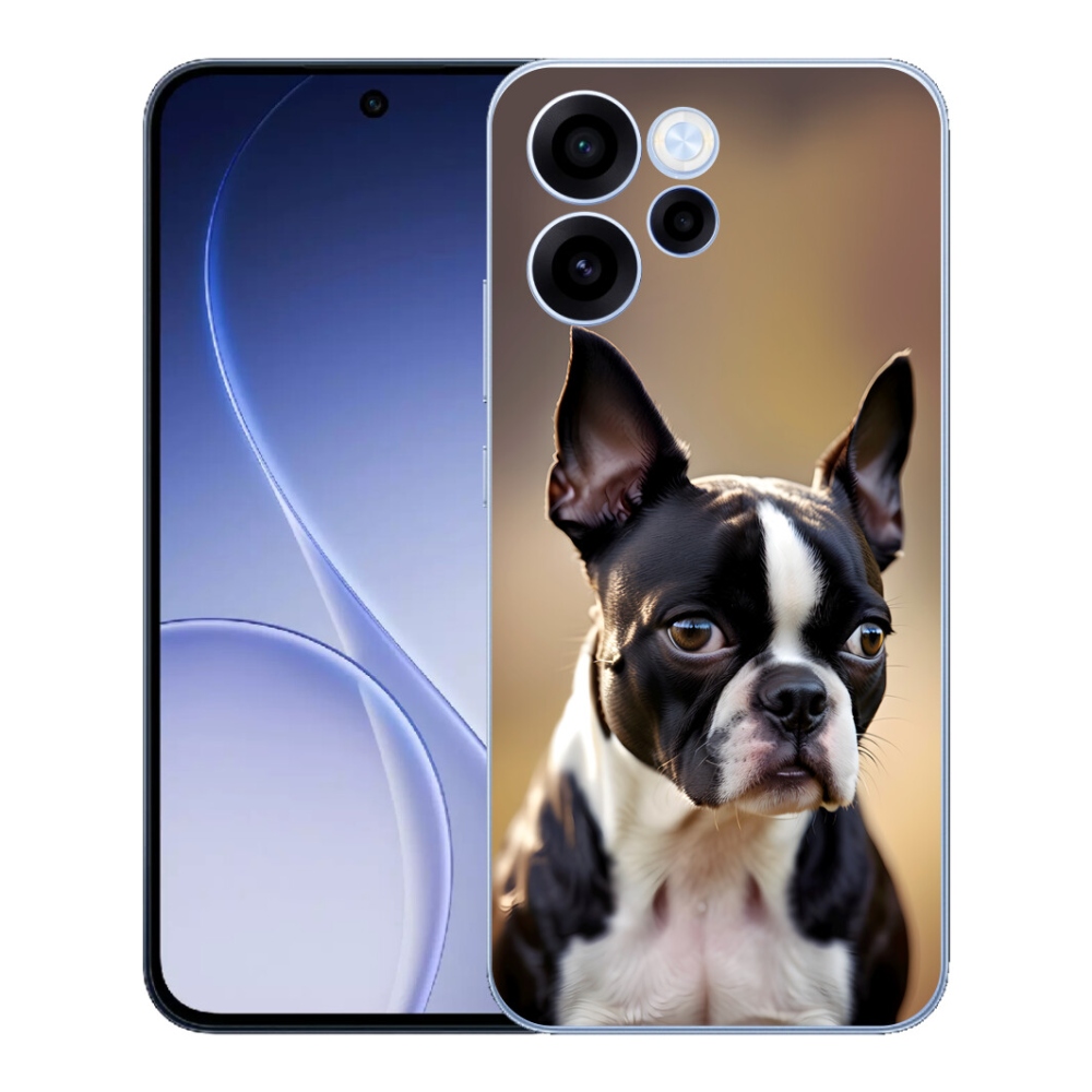 Gélový kryt mmCase na Oppo Reno 15 FS 5G - bostonský teriér