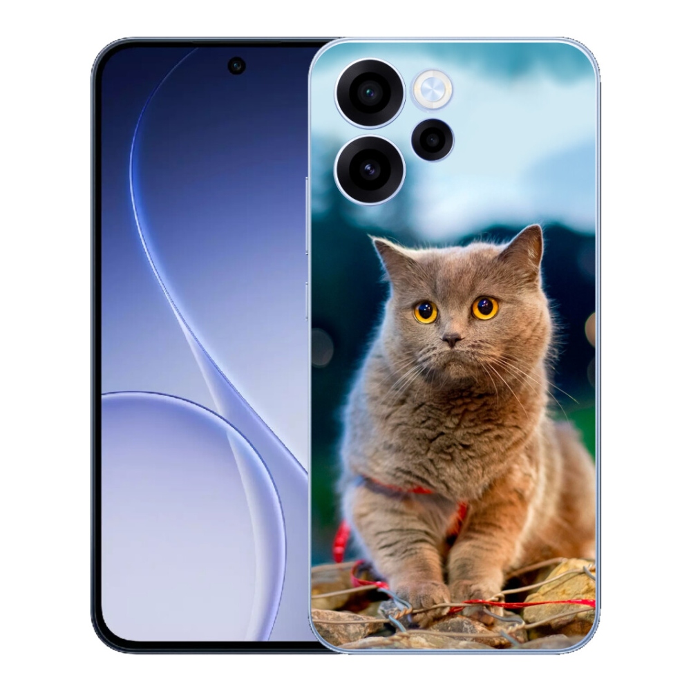 Gélový kryt mmCase na Oppo Reno 15 FS 5G - britská modrá 2