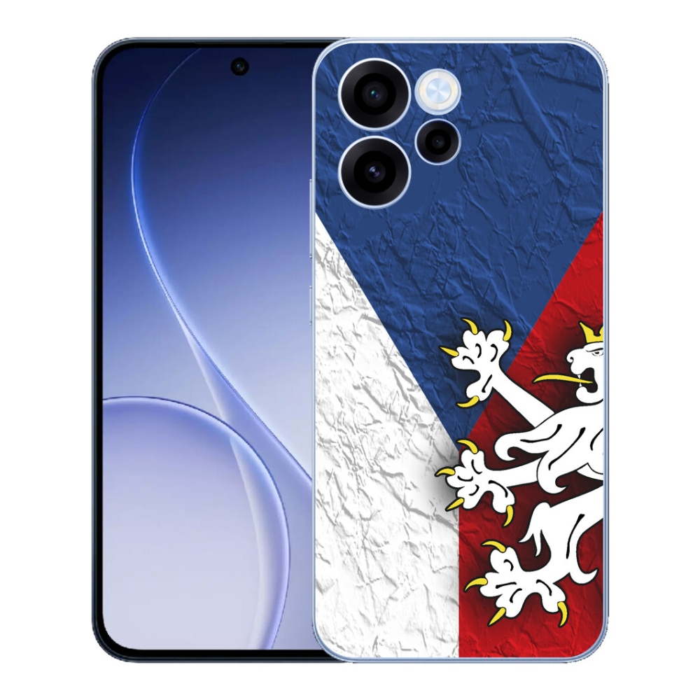 Gélový kryt mmCase na Oppo Reno 15 FS 5G - česká vlajka 1