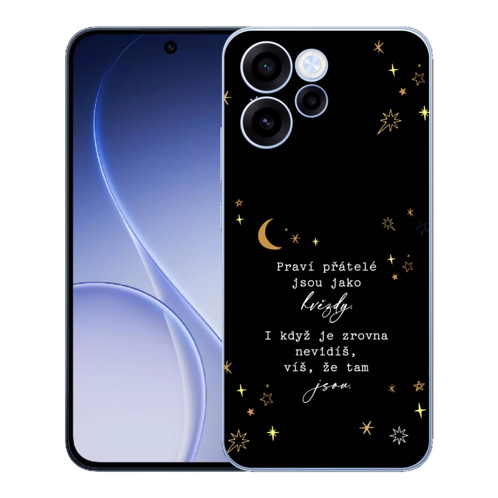 Gélový kryt mmCase na Oppo Reno 15 FS 5G - citát 6 čierne pozadie
