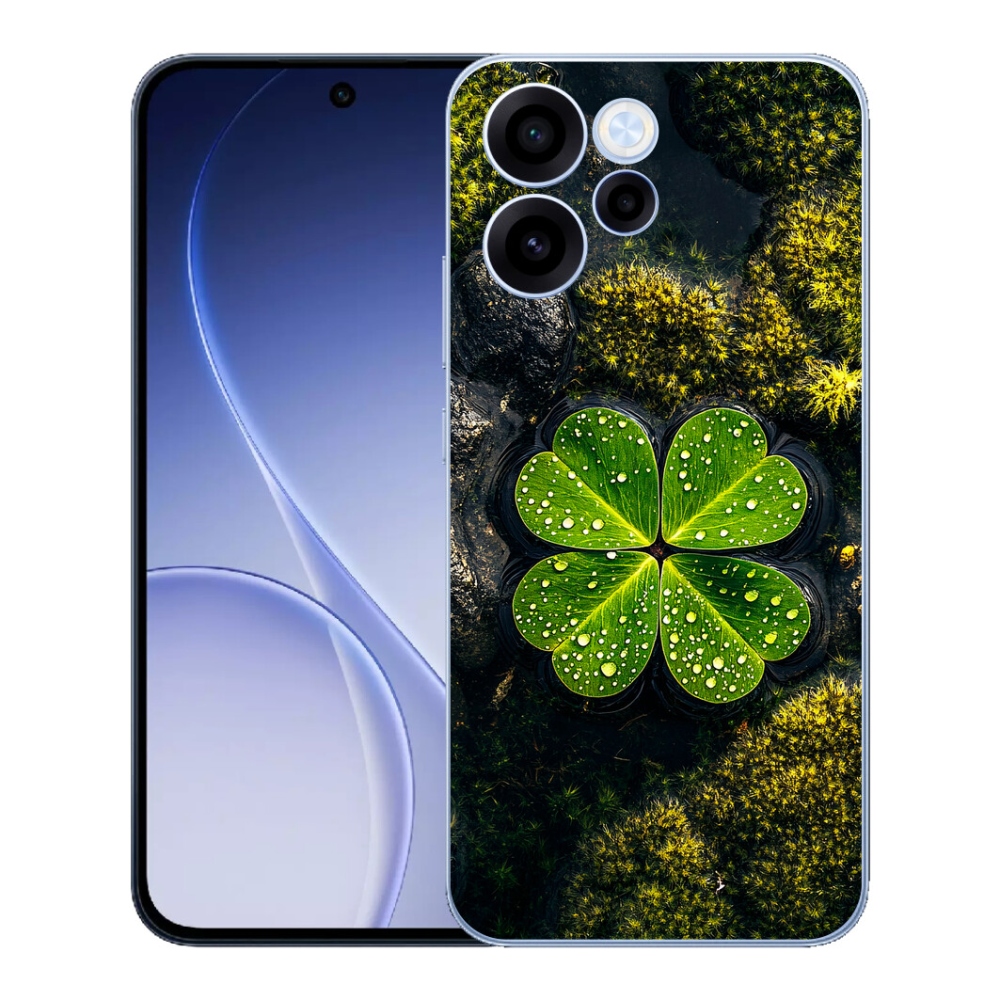 Gélový kryt mmCase na Oppo Reno 15 FS 5G - štvorlístok