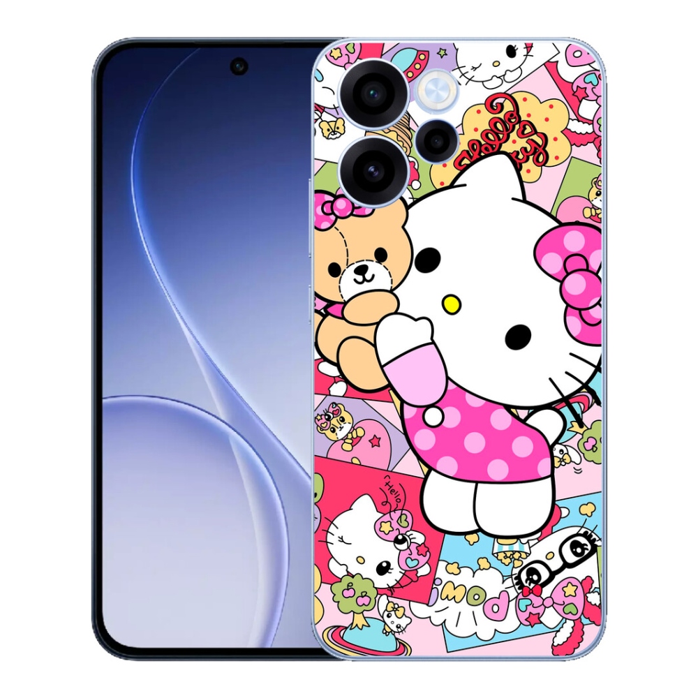 Gélový kryt mmCase na Oppo Reno 15 FS 5G - cute kitty