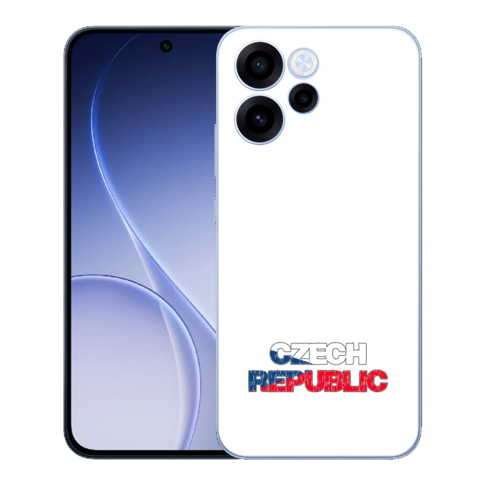 Gélový kryt mmCase na Oppo Reno 15 FS 5G - Slovak Republic biele pozadie